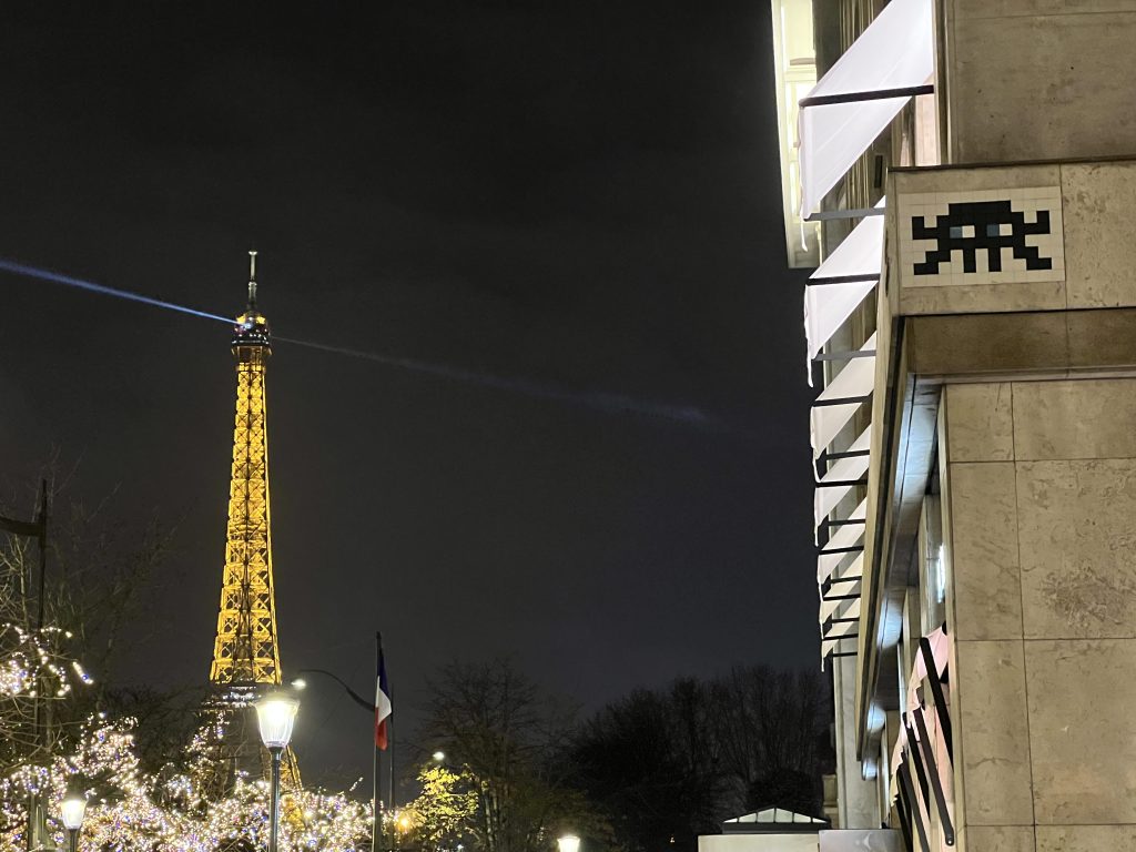 A "night invader" in the 7th arrondissement of Paris.