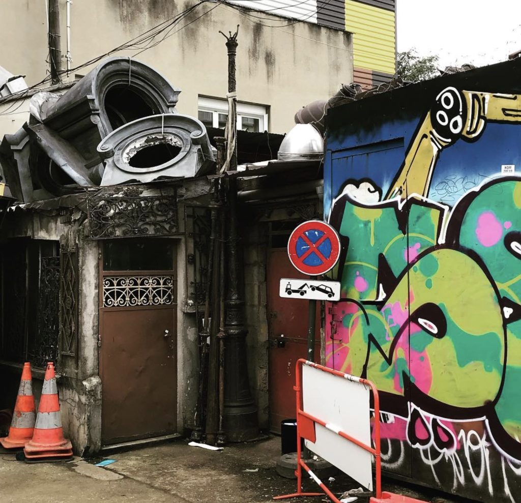 Mixed graffiti Puces du Saint Oen, Paris